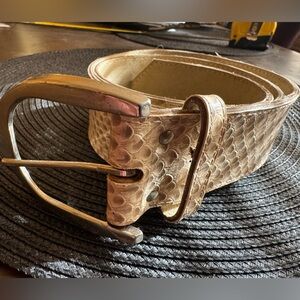 Simulated (Vegan) Snake Skin Ladies Belt
